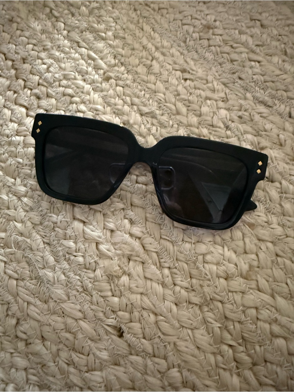 Gucci Black Square Oversized Sunglasses